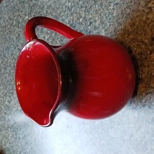 Pottery Syrup Creamer Italy Made Signed